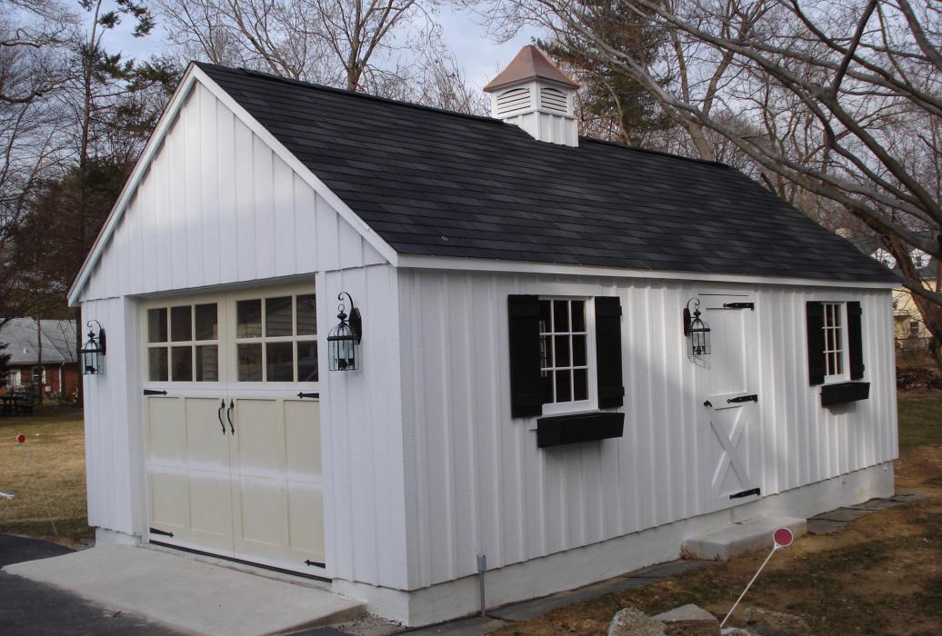 Standard Board & Batten AFrame Single Car Garage Lancaster County Barns